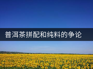 普洱茶拼配和純料的爭論有感