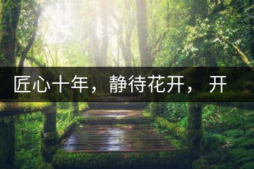 匠心十年，靜待花開(kāi)， 開(kāi)啟彩農(nóng)茶新起點(diǎn)
