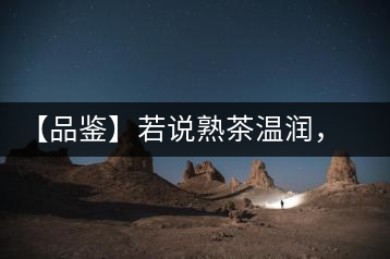 【品鑒】若說熟茶溫潤，怎可少了那玖香？