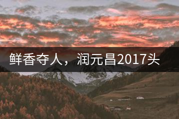 鮮香奪人，潤元昌2017頭采小青柑即將上市