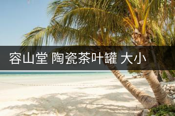 容山堂 陶瓷茶葉罐 大小號蓮花密封罐紅茶普洱茶罐粗陶存儲(chǔ)罐木塞