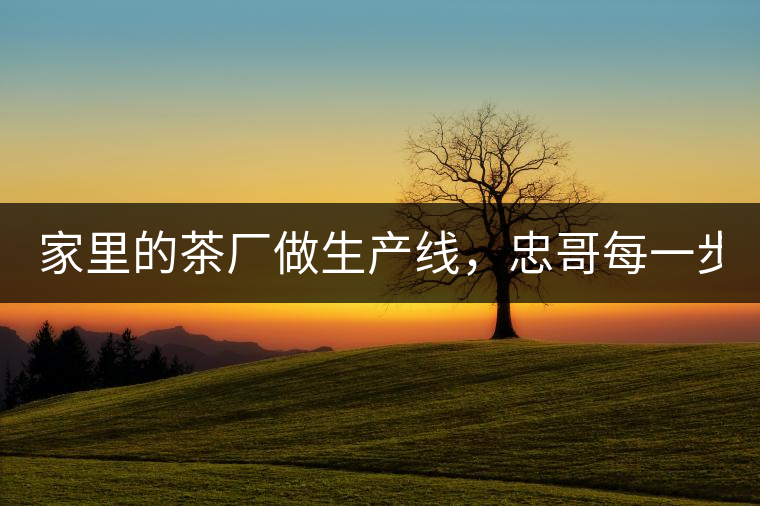 家里的茶廠做生產(chǎn)線，忠哥每一步都親自做，每個步驟...家里的茶廠做生產(chǎn)線，忠哥每一步都親自做，每個步驟都非常嚴謹！