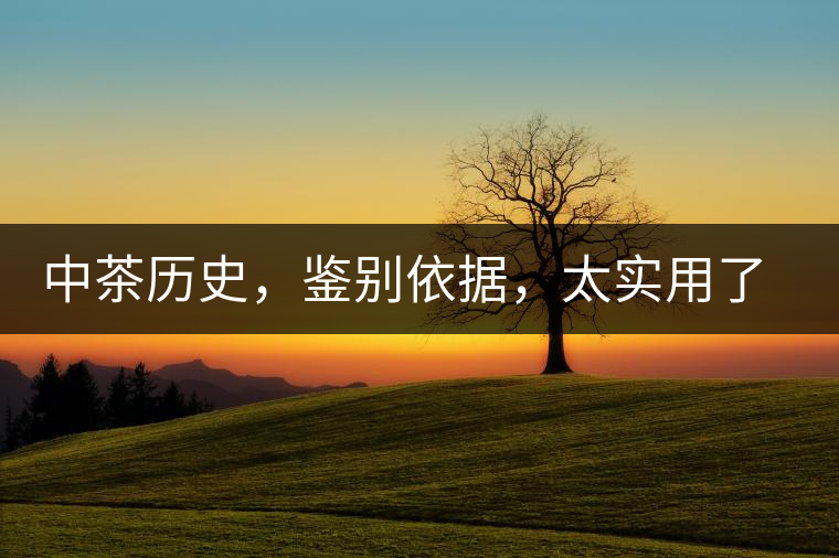 中茶歷史，鑒別依據(jù)，太實(shí)用了中茶歷史，鑒別依據(jù)，太實(shí)用了