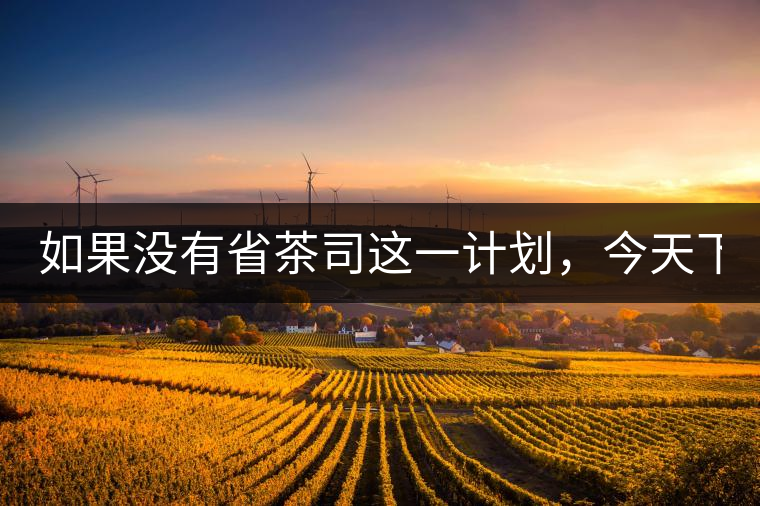 如果沒有省茶司這一計劃，今天下關茶廠的地位，或許...如果沒有省茶司這一計劃，今天下關茶廠的地位，或許高于勐海茶廠