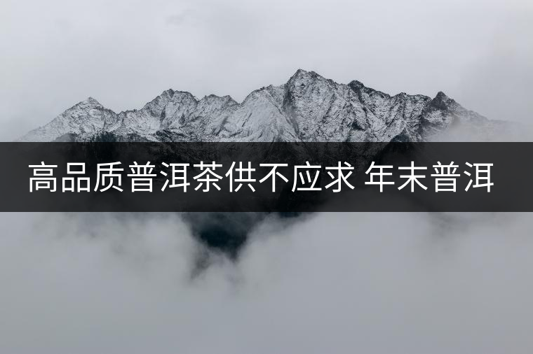 高品質(zhì)普洱茶供不應(yīng)求 年末普洱生茶身價大漲