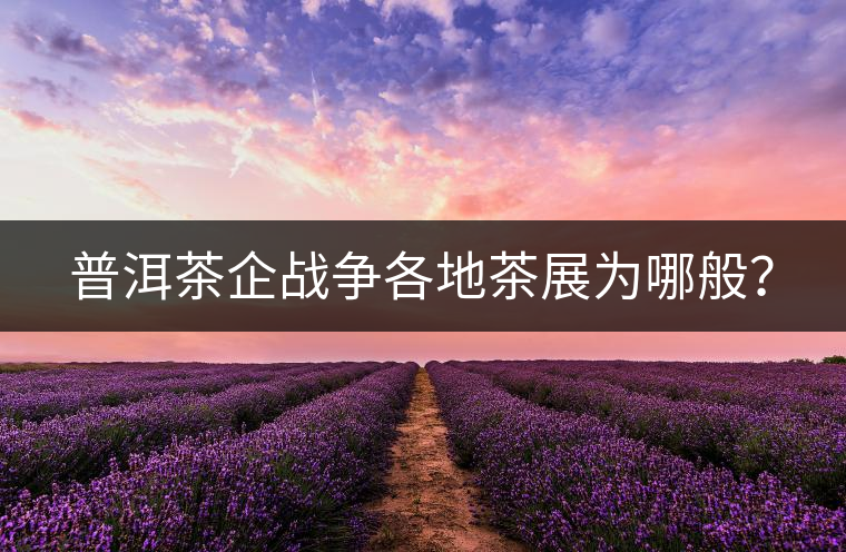 普洱茶企戰(zhàn)爭各地茶展為哪般？