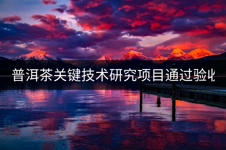 普洱茶關鍵技術研究項目通過驗收 普洱茶發(fā)展再添力