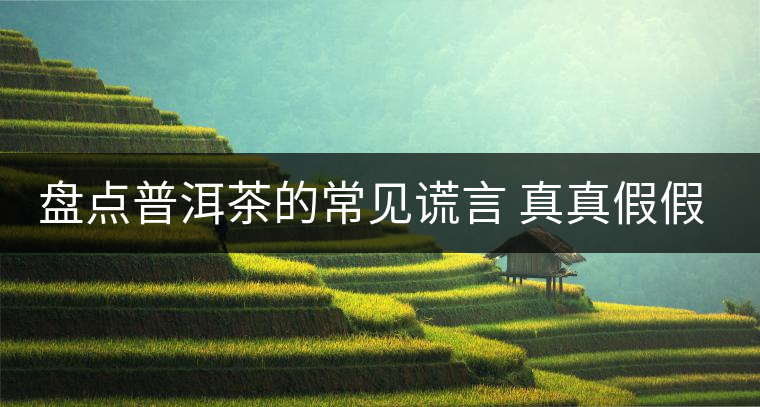 盤點(diǎn)普洱茶的常見(jiàn)謊言 真真假假 看看你認(rèn)可幾條？