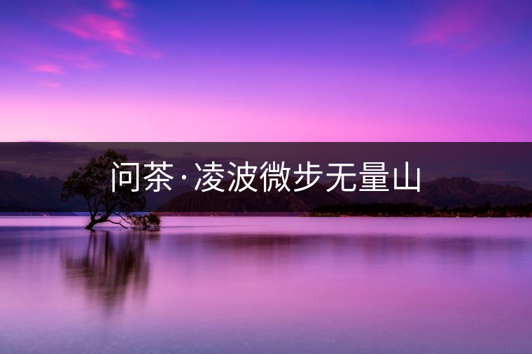 問(wèn)茶·凌波微步無(wú)量山
