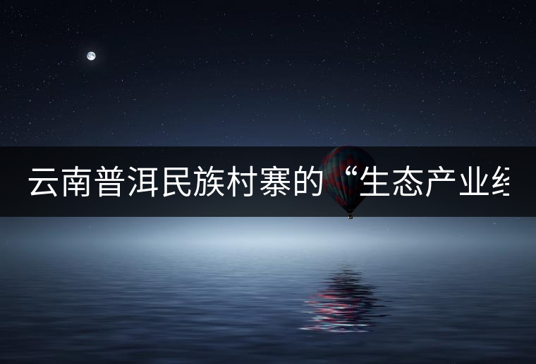 云南普洱民族村寨的“生態(tài)產業(yè)經(jīng)”