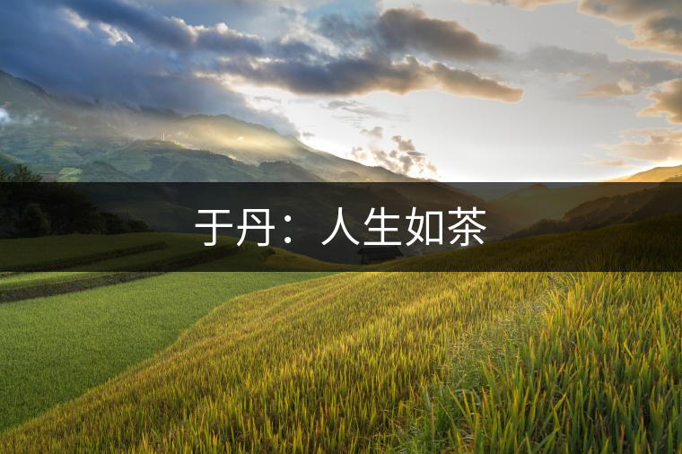 于丹:人生如茶 于丹:人生如茶