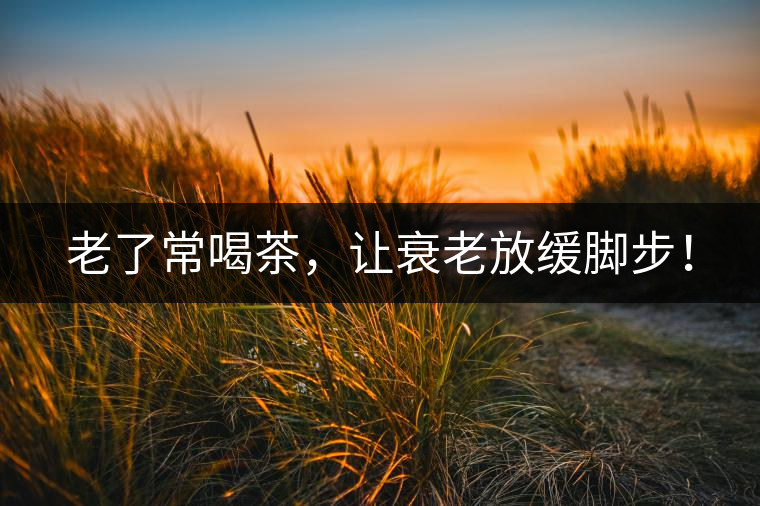 老了常喝茶，讓衰老放緩腳步！