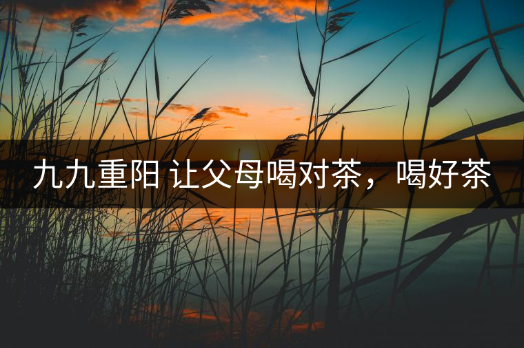 九九重陽(yáng) 讓父母喝對(duì)茶，喝好茶