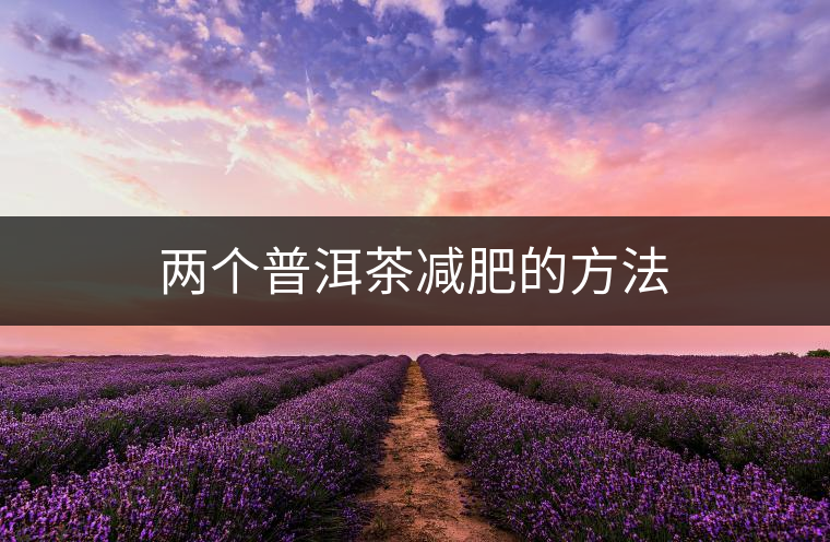 兩個(gè)普洱茶減肥的方法