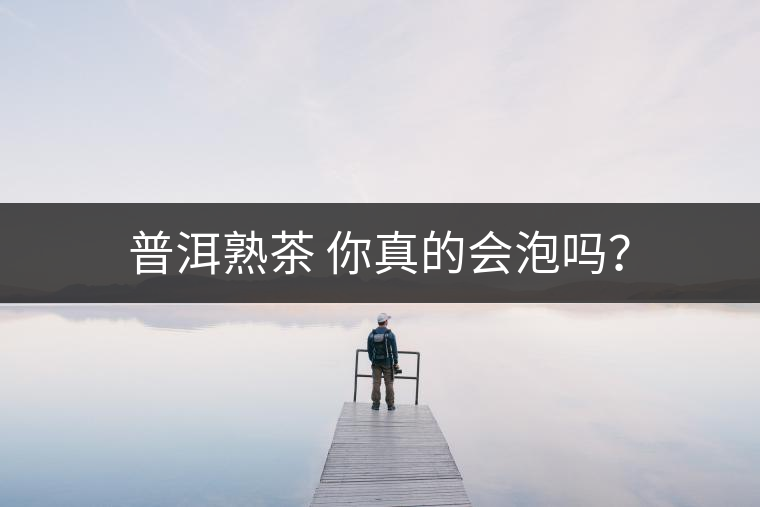 普洱熟茶 你真的會泡嗎？