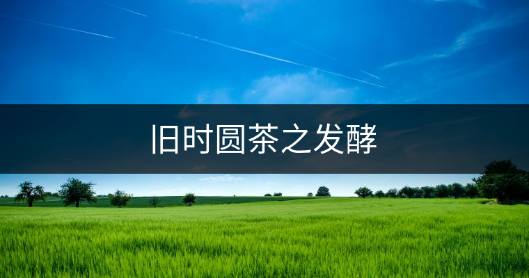 舊時圓茶之發(fā)酵