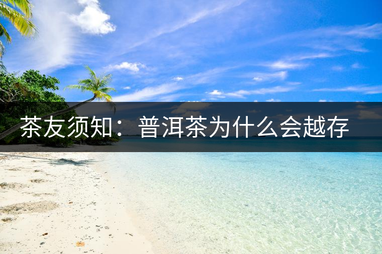 茶友須知：普洱茶為什么會(huì)越存越香？