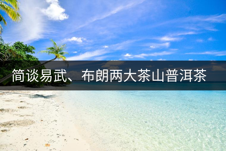 簡談易武、布朗兩大茶山普洱茶風(fēng)格