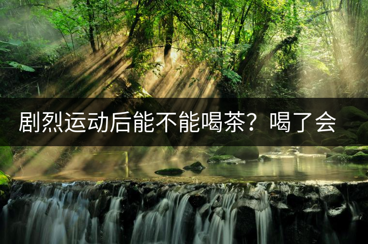 劇烈運(yùn)動(dòng)后能不能喝茶？喝了會(huì)有什么不適？