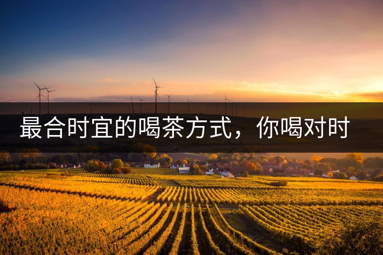 最合時(shí)宜的喝茶方式，你喝對(duì)時(shí)間了嗎？