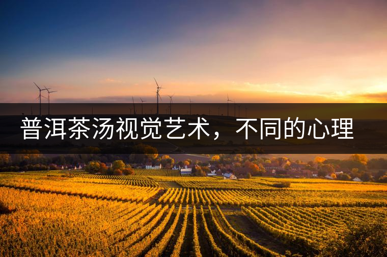 普洱茶湯視覺藝術(shù)，不同的心理享受