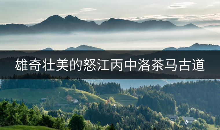 雄奇壯美的怒江丙中洛茶馬古道