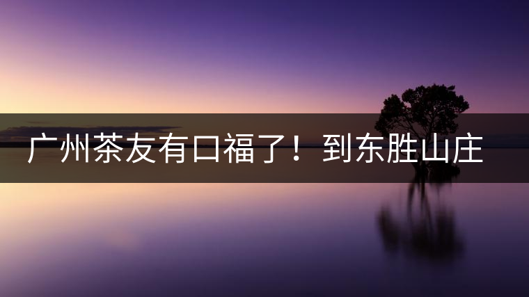 廣州茶友有口福了！到東勝山莊吃“普洱雞”去——