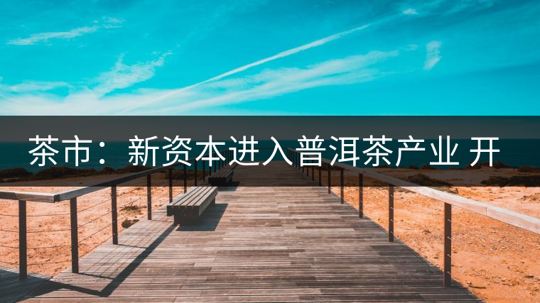 茶市：新資本進入普洱茶產業(yè) 開拓大眾消費市場是出路