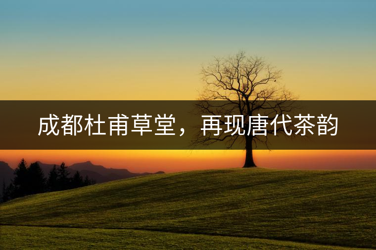 成都杜甫草堂，再現(xiàn)唐代茶韻