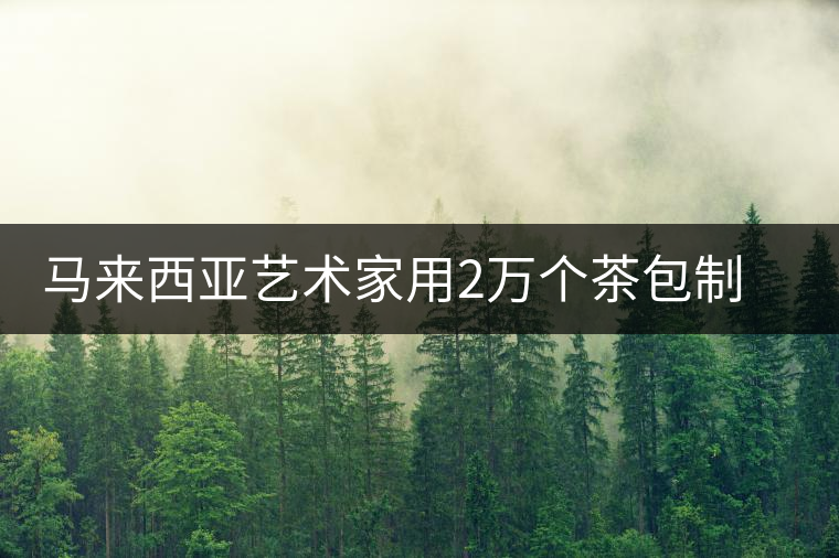 馬來西亞藝術(shù)家用2萬個茶包制作出“送茶男子”畫像