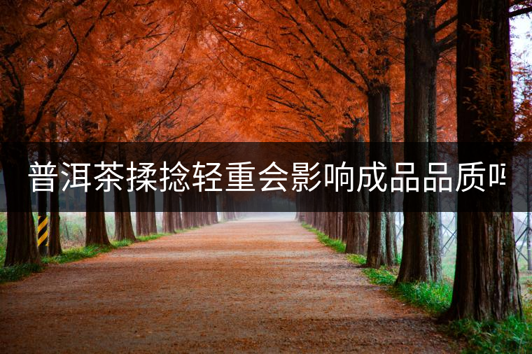 普洱茶揉捻輕重會(huì)影響成品品質(zhì)嗎？