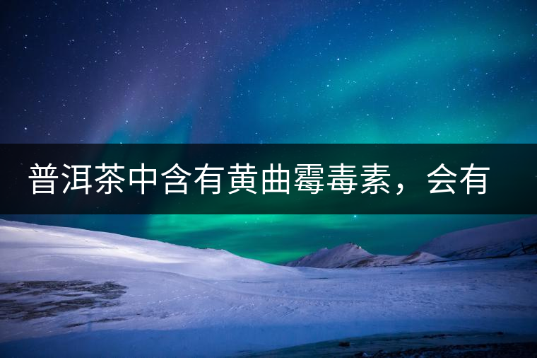 普洱茶中含有黃曲霉毒素，會有致癌的危險？終于有明確的答案了