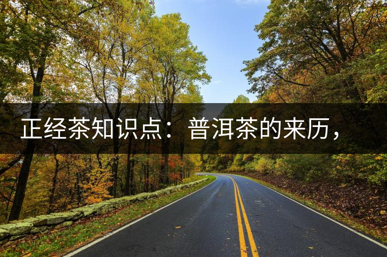 正經(jīng)茶知識(shí)點(diǎn)：普洱茶的來歷，保證你不知道！