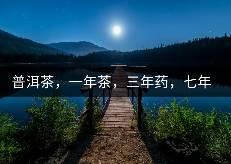普洱茶，一年茶，三年藥，七年寶