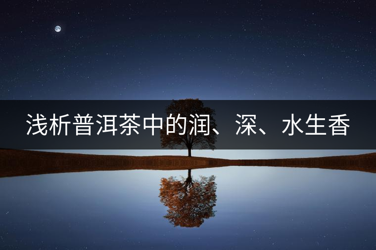 淺析普洱茶中的潤、深、水生香