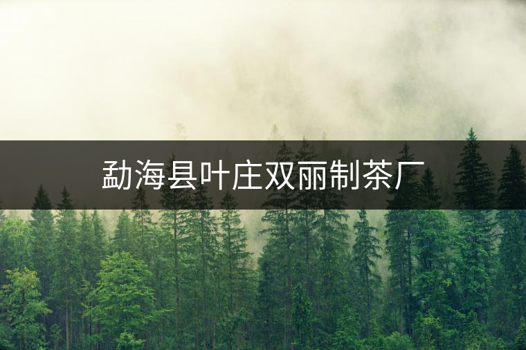 勐??h葉莊雙麗制茶廠 勐海縣葉莊雙麗制茶廠