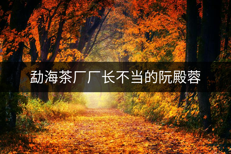 勐海茶廠廠長不當?shù)娜畹钊? alt=