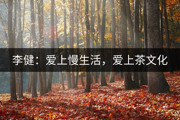 李?。簮?ài)上慢生活，愛(ài)上茶文化