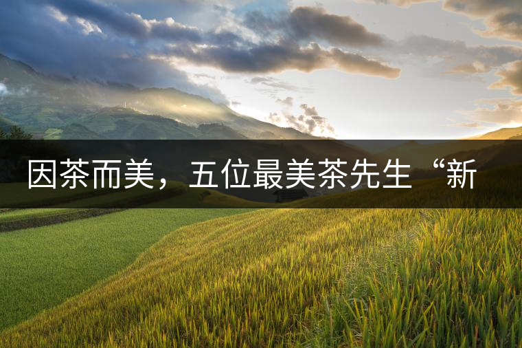 因茶而美，五位最美茶先生“新鮮出爐”啦