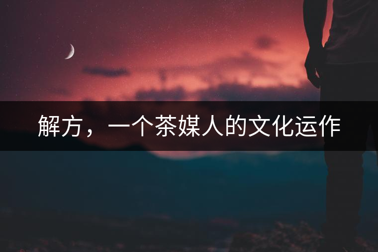 解方，一個茶媒人的文化運作