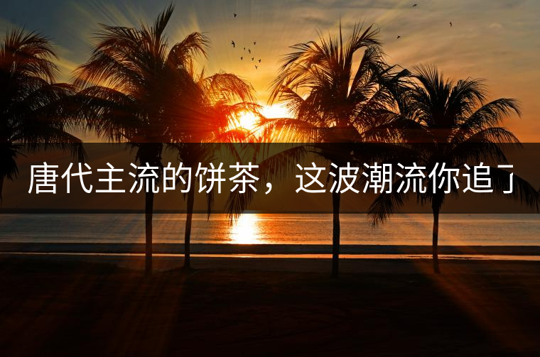 唐代主流的餅茶，這波潮流你追了嗎？