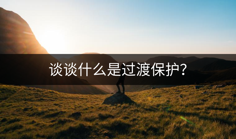 談?wù)勈裁词沁^(guò)渡保護(hù)？