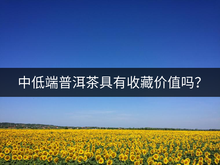 中低端普洱茶具有收藏價值嗎？