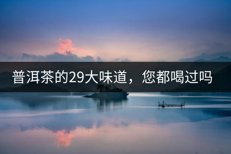 普洱茶的29大味道，您都喝過嗎？