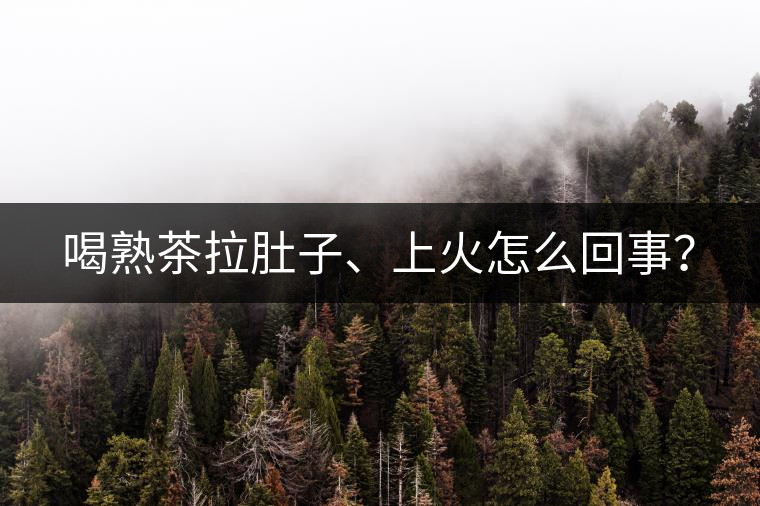 喝熟茶拉肚子、上火怎么回事？