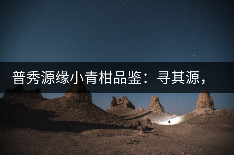 普秀源緣小青柑品鑒：尋其源，續(xù)柑與茶的美好緣分