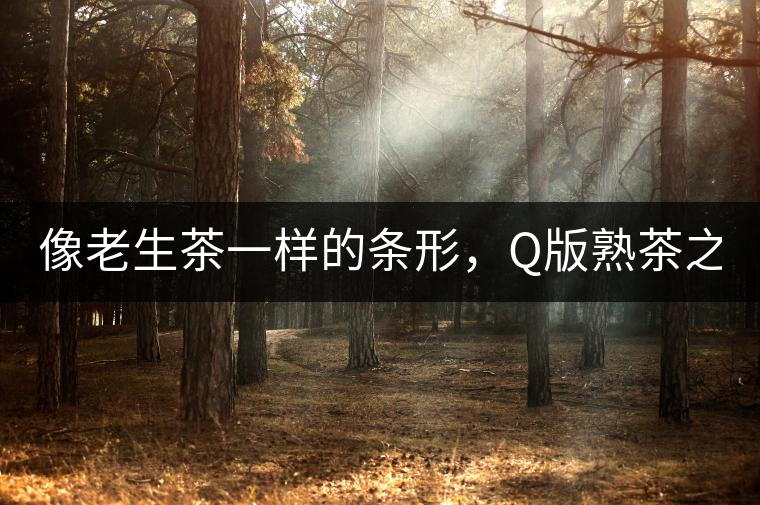 像老生茶一樣的條形，Q版熟茶之【融璞】