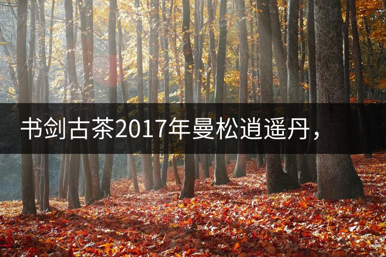 書劍古茶2017年曼松逍遙丹，把逍遙化進(jìn)曼松