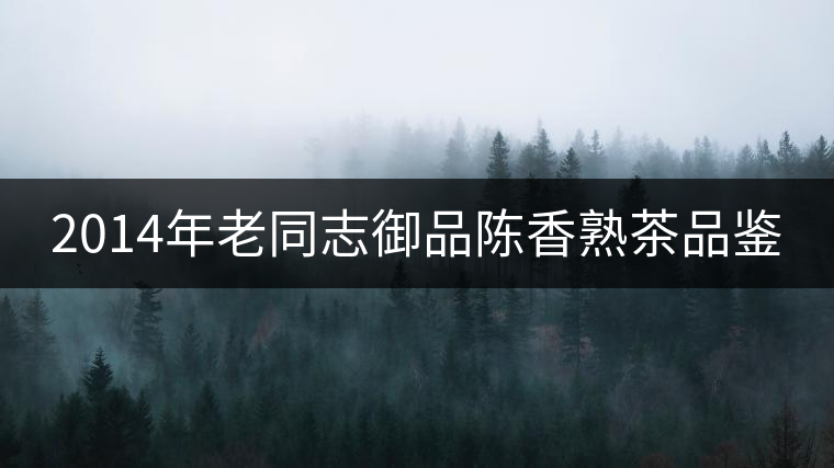 2014年老同志御品陳香熟茶品鑒 2014年老同志御品陳香熟茶品鑒