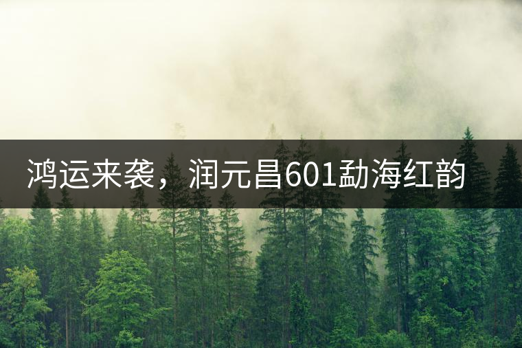鴻運(yùn)來(lái)襲，潤(rùn)元昌601勐海紅韻熟茶即將上市
